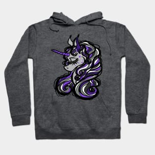 Smoky Purple Unicorn Hoodie